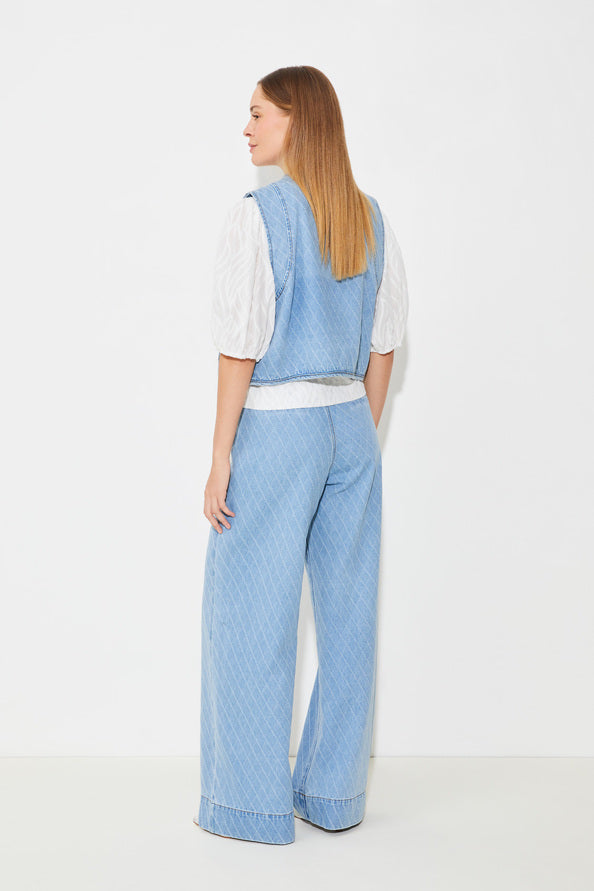 Dakota Short Jacquard Denim Jacket