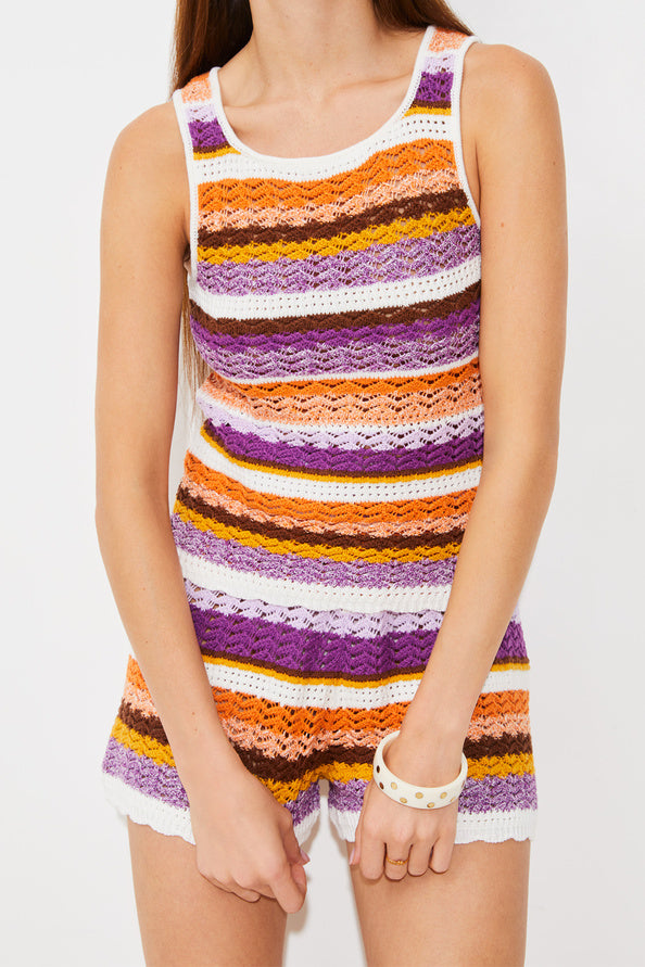 Bacasi Crochet Short Multi