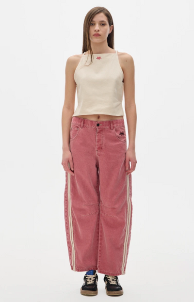 Jean Barrel Sporty Soft Cherry