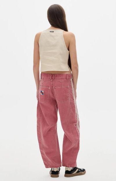 Jean Barrel Sporty Soft Cherry