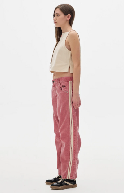 Jean Barrel Sporty Soft Cherry