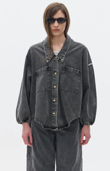 Camisa Cisne Denim Soft Stone