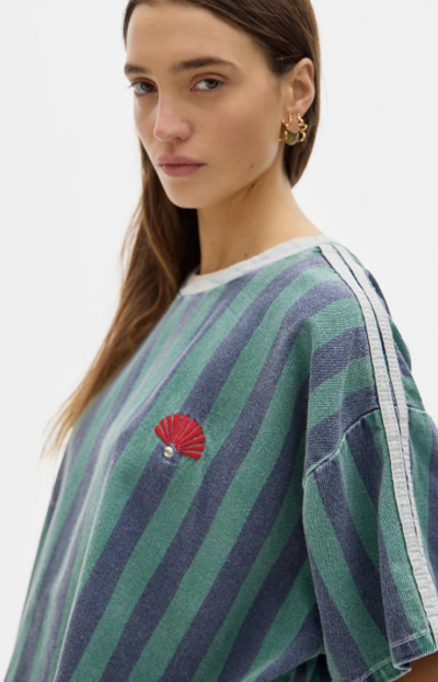 Tshirt Row ST Green Blue