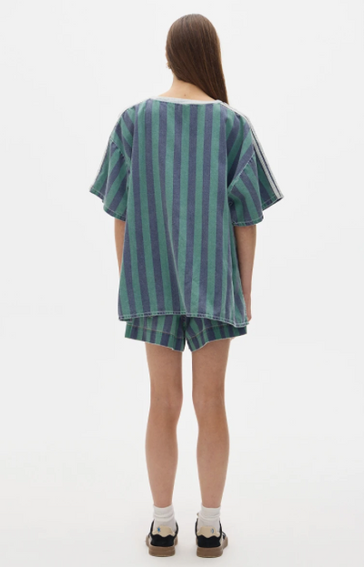 Tshirt Row ST Green Blue