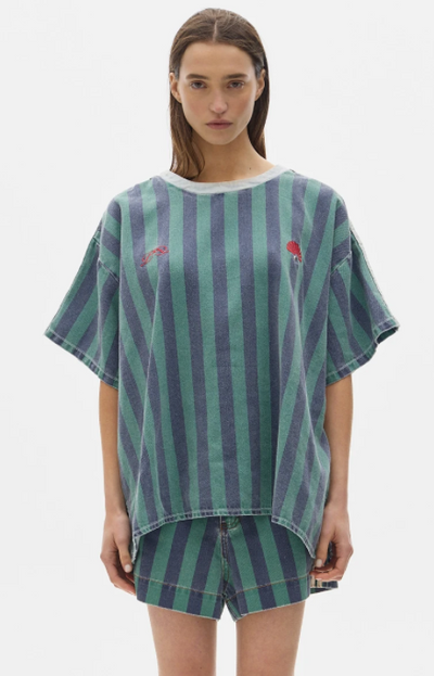 Tshirt Row ST Green Blue