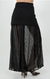 Woven Combo Maxi Skirt
