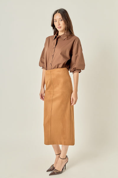 Dari Shirt Balloon Brown