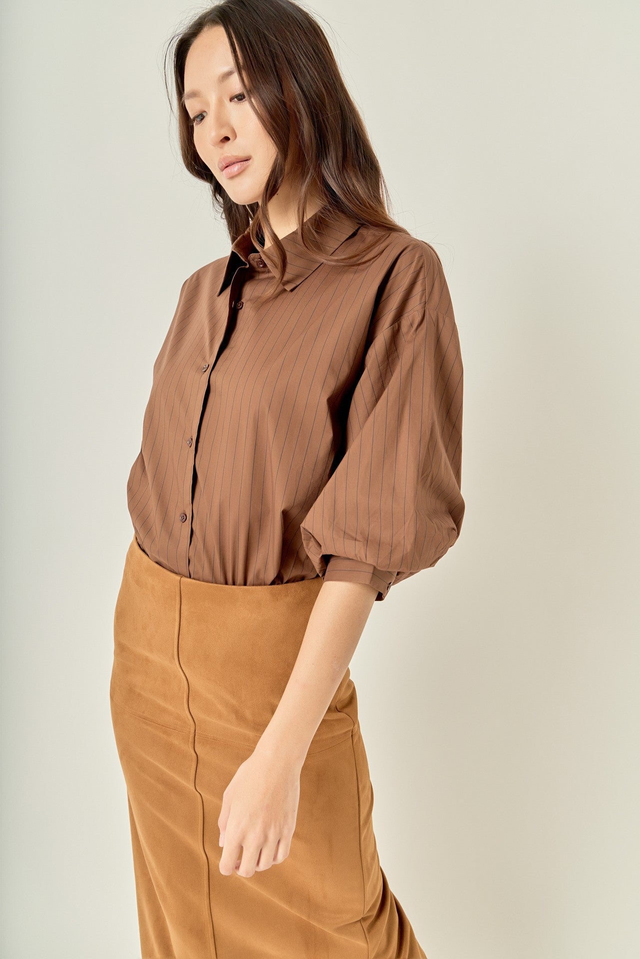 Dari Shirt Balloon Brown