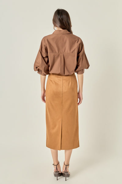 Dari Shirt Balloon Brown