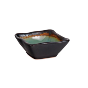 Midori Kanyu Square Shaped Porcelain Sauce Dish