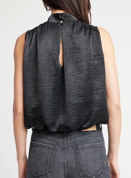 Cora Sleeveless Blouse Black