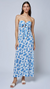Saffie Maxi Dress Coral Print