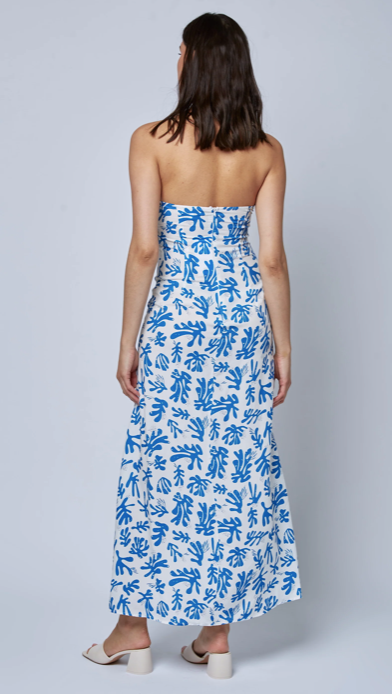 Saffie Maxi Dress Coral Print