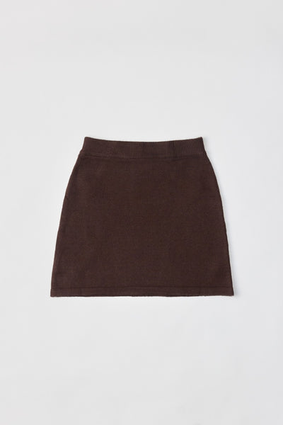 The Tania Skirt Chestnut Brown