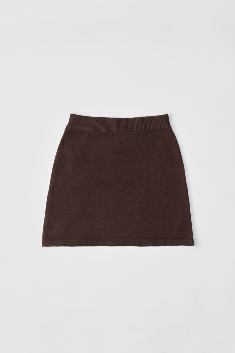 The Tania Skirt Chestnut Brown