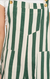 Classic Stripes Print Overall Green