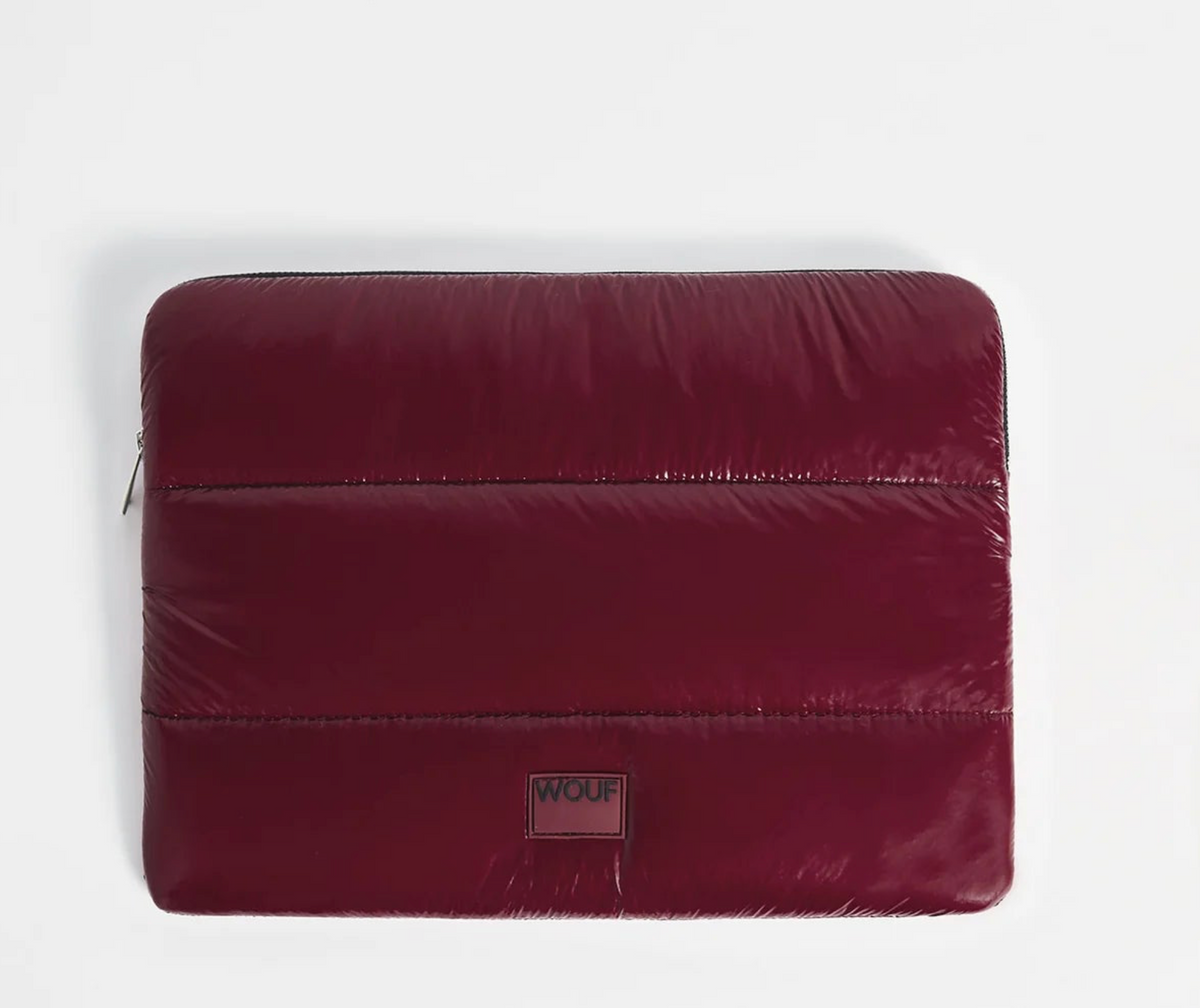 Burgundy Glossy Laptop Sleeve 13" & 14"