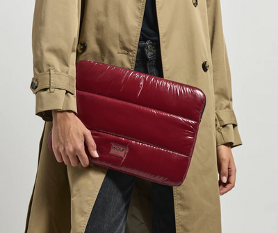 Burgundy Glossy Laptop Sleeve 13" & 14"