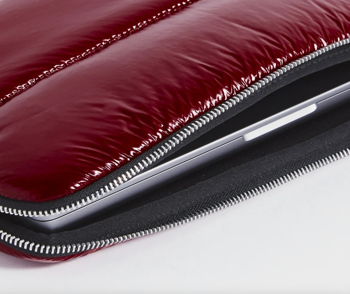 Burgundy Glossy Laptop Sleeve 13" & 14"