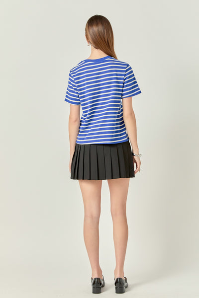 Mani Tshirt Stripe Navy