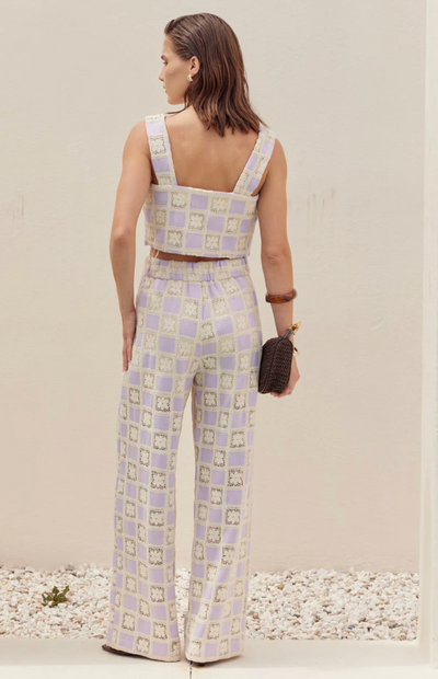 Luna Pants Crochet Lilac