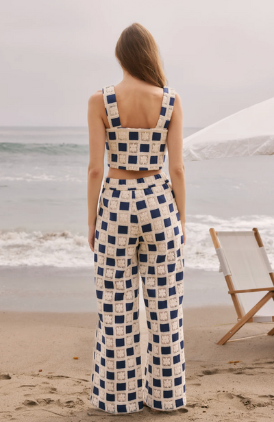 Luna Pants Crochet Navy