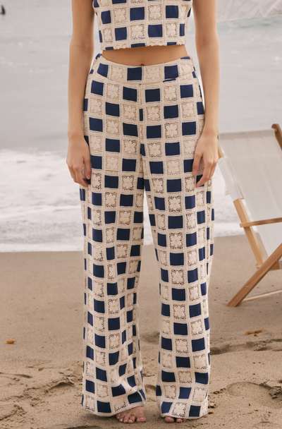 Luna Pants Crochet Navy