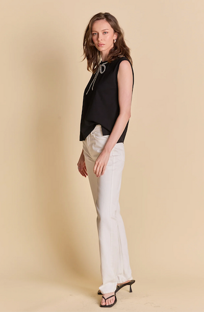 Soft Gilmmer Top Black