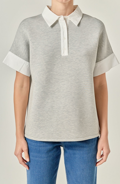 Scuba Shirt Grey White