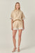 Elosie Shirt Beige White