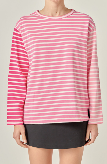 Tita Shirt Striped Pink Multi