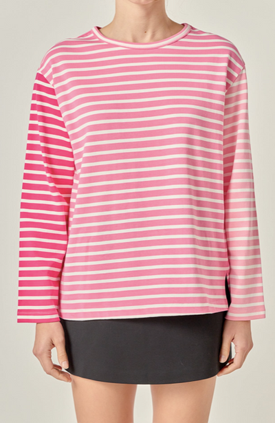 Tita Shirt Striped Pink Multi