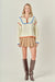 Tina Zip Sweater Ivory Multi