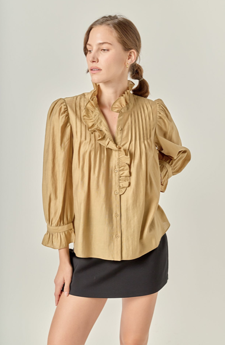 Ruffke Blouse Olive
