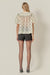Linda Sheer Polka Dot Blouse Cream