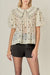 Linda Sheer Polka Dot Blouse Cream