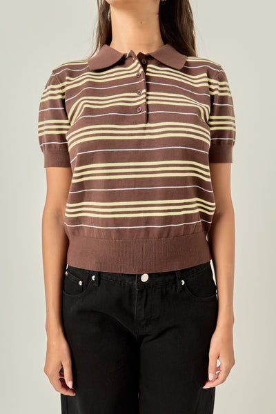 Elena Tshirt Brown Multi