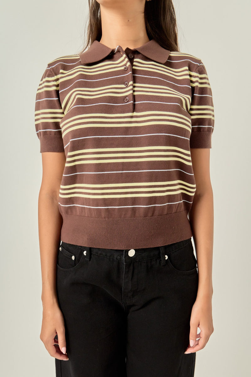 Elena Tshirt Brown Multi