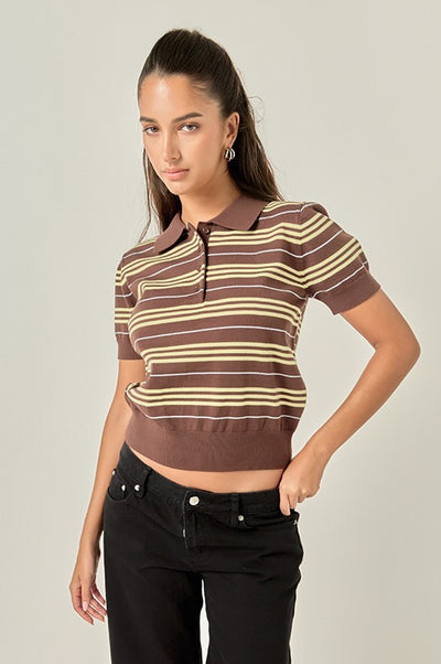 Elena Tshirt Brown Multi