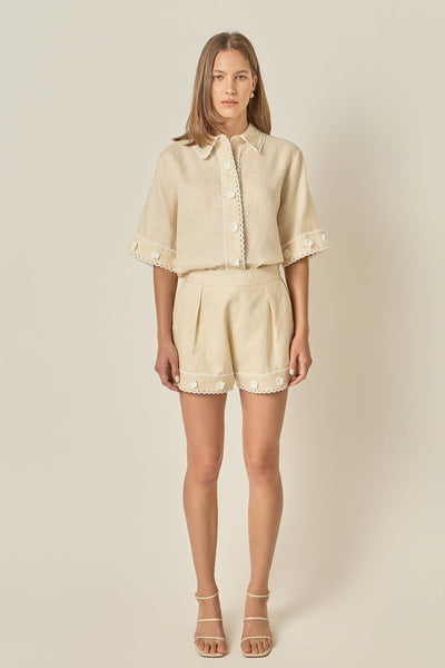 Andrea Short Lt Beige