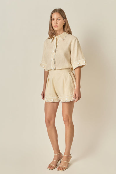 Andrea Short Lt Beige