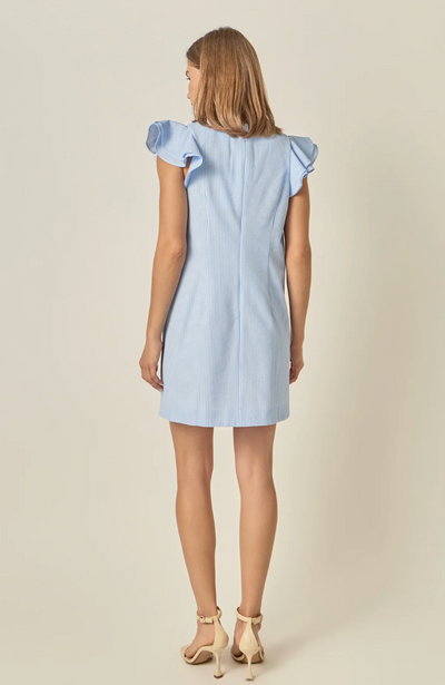 Zara Mini Dress Blue White