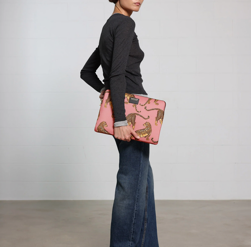 Blush Leopard Laptop Sleeve