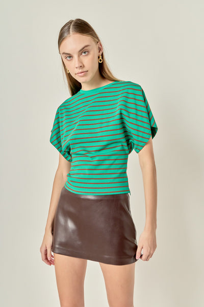 Winey Tshirt Green Brown