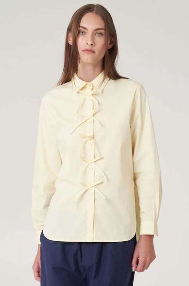 Genevieve Button Down in Butter