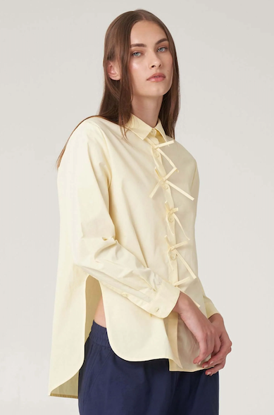 Genevieve Button Down in Butter