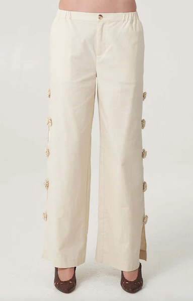 Flowers Blooming Pant in Off White