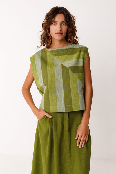 Lesia Shirt Stripe Green