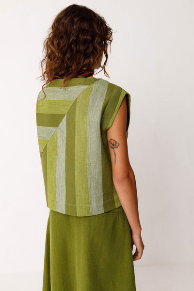 Lesia Shirt Stripe Green
