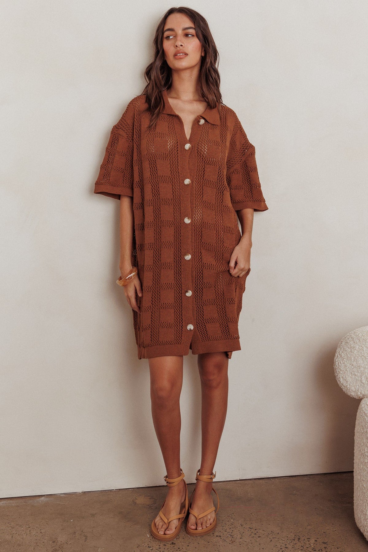 Viatney Dress Brown